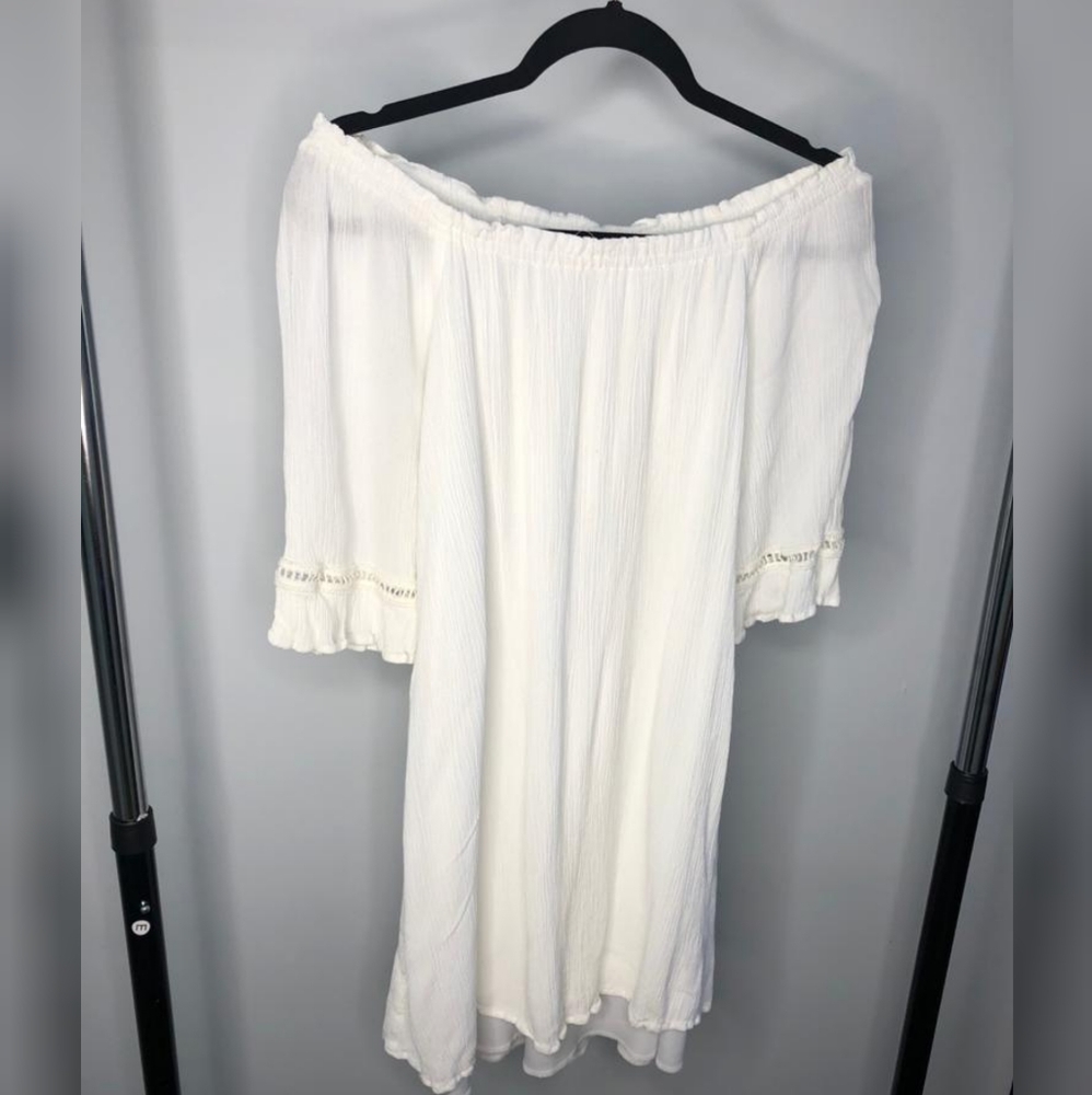 Angelic white mini dress